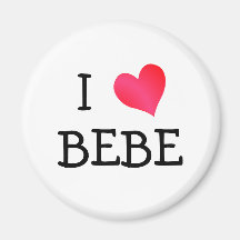 J'aime Bebe Aimants Pour Réfrigérateur
