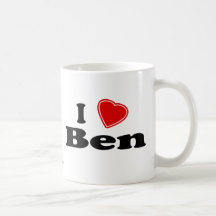 J'aime Ben Mug À Café