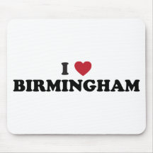 J'aime Birmingham Alabama Tapis De Souris