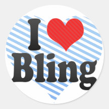 J'aime Bling Autocollants