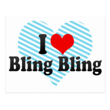 J'aime Bling Bling Cartes Postales