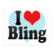 J'aime Bling Cartes Postales