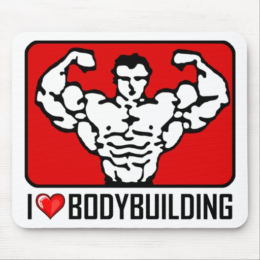 J'aime Bodybuilding Tapis De Souris
