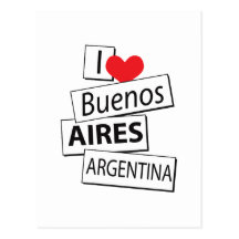 J'aime Buenos Aires Cartes Postales