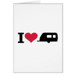 J'aime camper - caravane cartes de vœux