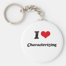 J'aime caractériser porte-clefs