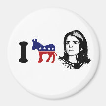 J'aime Caroline Kennedy 2 Magnets Pour Réfrigérateur