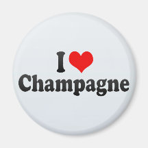 J'aime Champagne Aimants Pour Réfrigérateur