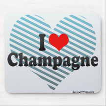 J'aime Champagne Tapis De Souris