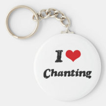 J'aime chanter porte-clef