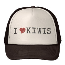 J'aime chapeau vintage de kiwis le rétro casquette de camionneur