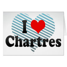J'aime Chartres, France Carte De Vœux
