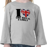 J'aime chemise de douille d'enfants de famille roy t-shirts