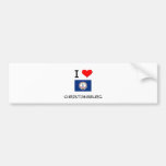 J'aime Christiansburg la Virginie Adhésif Pour Voiture