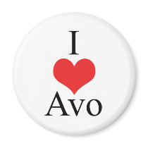 J'aime (coeur) Avo magnets