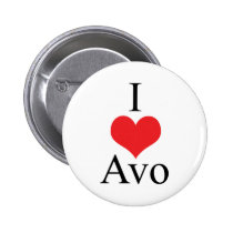 J'aime (coeur) Avo badges publicitaires