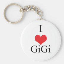 J'aime (coeur) GiGi Porte-clefs