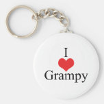 J'aime (coeur) Grampy Porte-clés