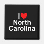 J'aime (coeur) la Caroline du Nord Magnets