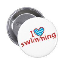 J'aime (coeur) la natation badges