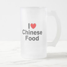 J'aime (coeur) la nourriture chinoise mug à café