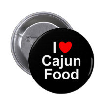 J'aime (coeur) la nourriture de Cajun Badge
