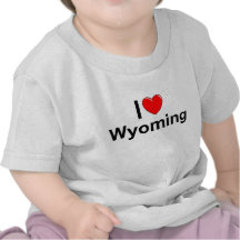 J'aime (coeur) le Wyoming T-shirt