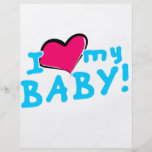 J'aime (coeur) mon bébé prospectus en couleur