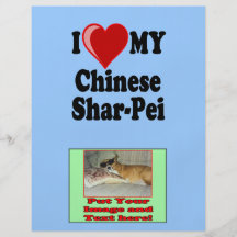 J'aime (coeur) mon chien chinois de Shar-Pei Prospectus