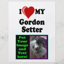 J'aime (coeur) mon chien de poseur de Gordon Tract Personnalisé