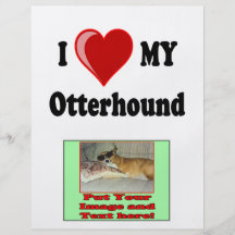 J'aime (coeur) mon chien d'Otterhound Prospectus