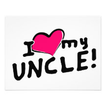 J'aime (coeur) mon oncle ! invitation