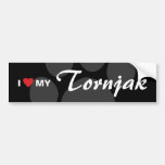 J'aime (coeur) mon Tornjak Adhésifs Pour Voiture