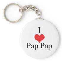 J'aime (coeur) PapPap porte-clés
