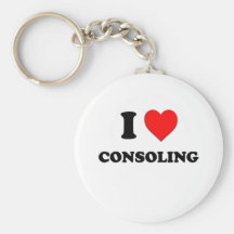 J'aime consoler porte-clefs