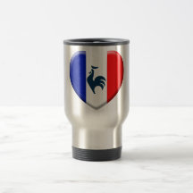 J'aime coq drapeau France Tasse