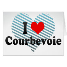 J'aime Courbevoie, France Cartes De Vœux