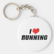 J'aime courir Keychain Porte-clefs