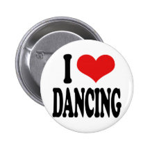 J'aime danser badge avec épingle