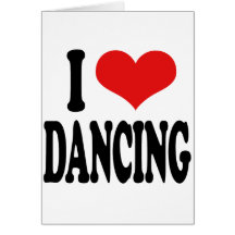 J'aime danser carte de vœux