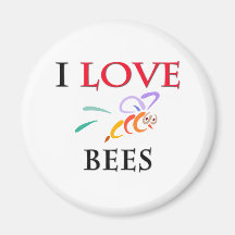 J'aime des abeilles magnets
