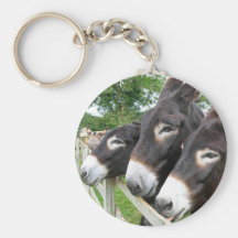 J'aime des ânes ! porte-clés