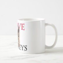 J'aime des ânes tasse à café