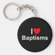 J'aime des baptêmes (de coeur) porte-clés