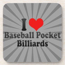 J'aime des billards de poche de base-ball sous-bock