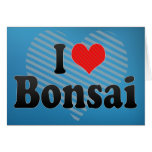 J'aime des bonsaïs cartes de vœux