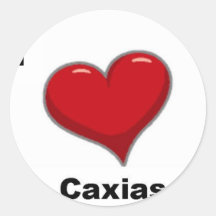 J'aime des caxias adhésif rond