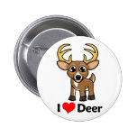 J'aime des cerfs communs badges