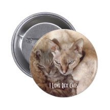 J'aime des chats de Rex Badges