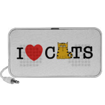 J'aime des chats haut-parleurs portables